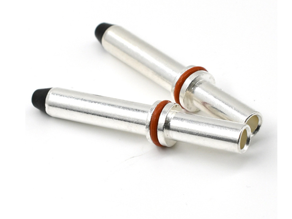 新能源充电桩大电流冠簧镀银铜插针孔充电桩国际非标铜插针插孔
