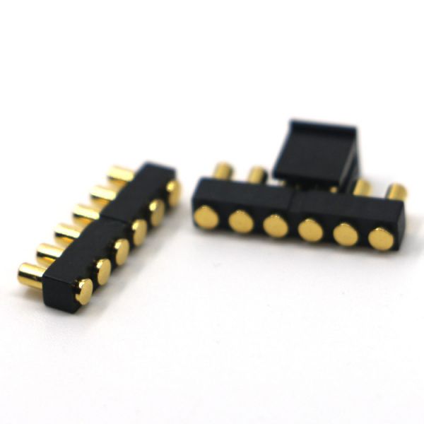 弹簧针连接器端子 智能锁铜针PCB板公母