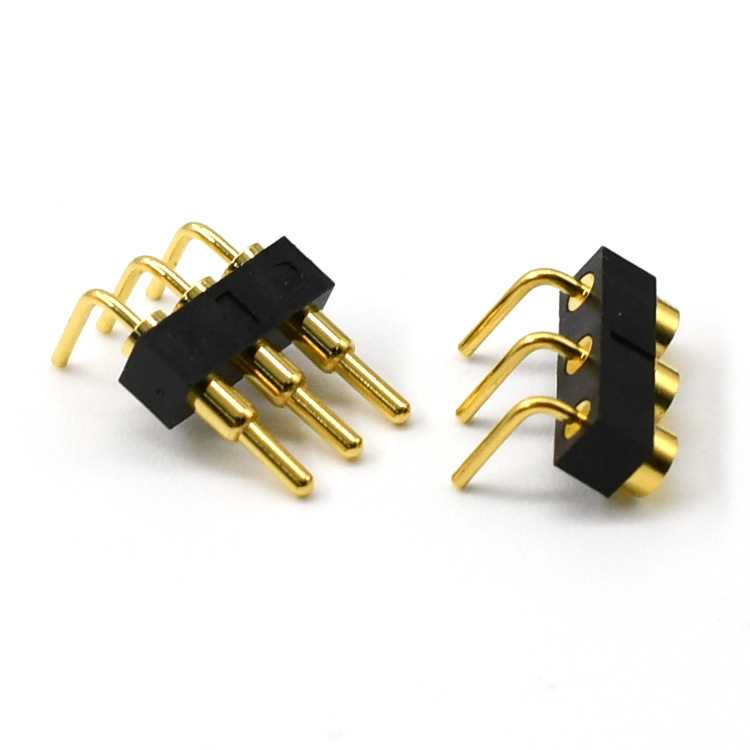 折弯式pogopin弹簧针导电针黄铜弹性针 大电流充电宝折弯
