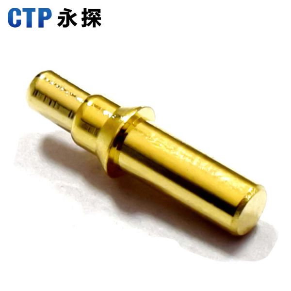 厂家非标定 制镀金黄铜触针pogopin 弹簧针 大电流针顶